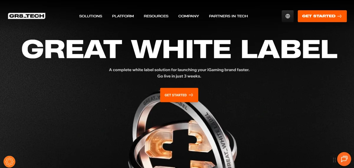 GR8_TECH Great White Label homepage
